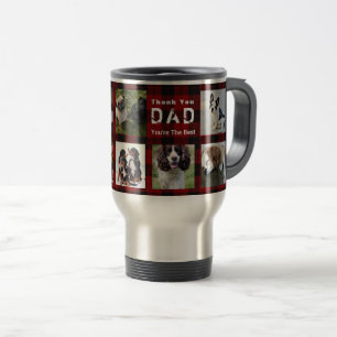 Merci DAD 9 x Collage photo Mug Buffalo Plaid