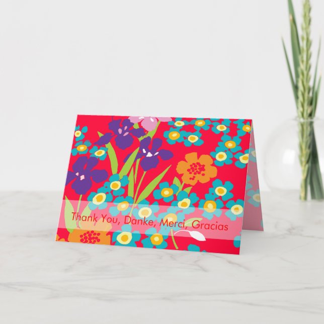 Merci, Danke, Merci, carte Gracias (Devant)