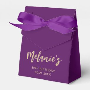 Merci d'anniversaire moderne Ballotins violets