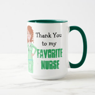 Merci, dans la tasse de café préférée d'infirmière