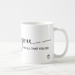 "Merci, dans l'appréciation de vous" tasse de caf