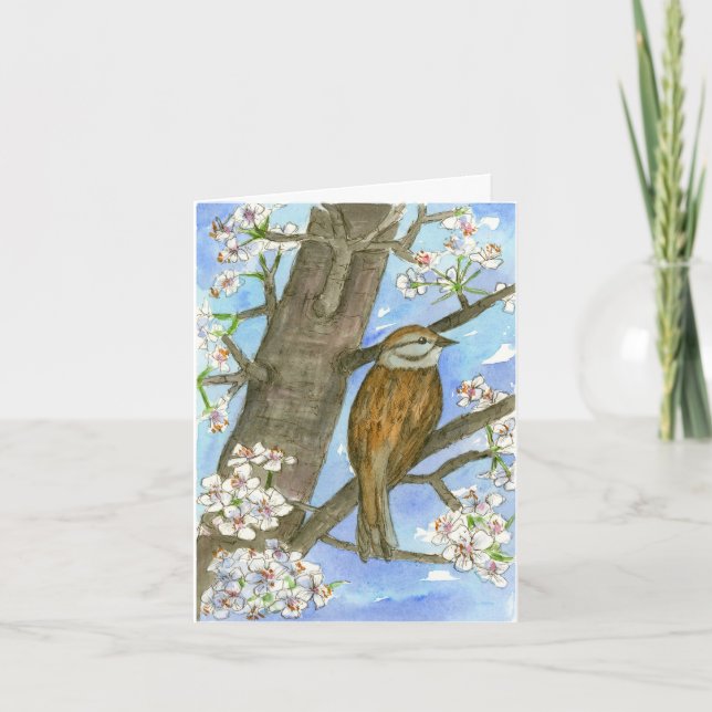 Merci d'aquarelle de faune de nature d'oiseau de (Devant)