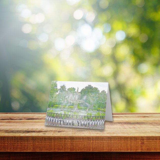 Merci d'aquarelle de la fontaine de Forsyth Park (Créateur téléchargé)