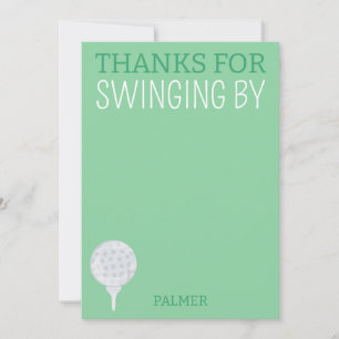Merci D'Avoir Parié Par Golf Party Carte de remerc