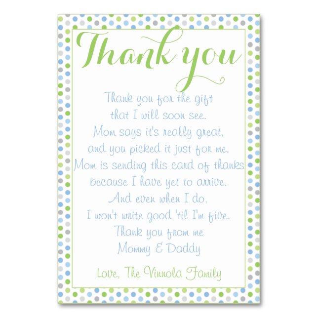 Merci de baby shower de bébé (Par défaut)