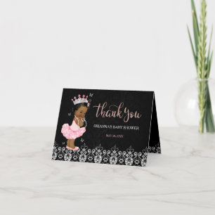 Merci de Baby shower de la princesse africaine amé