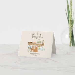 Merci de Baby shower en bois d'aquarelle