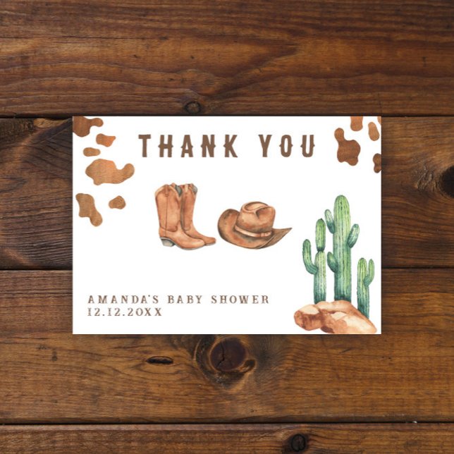 Merci de Baby shower Little Cowboy (Créateur téléchargé)