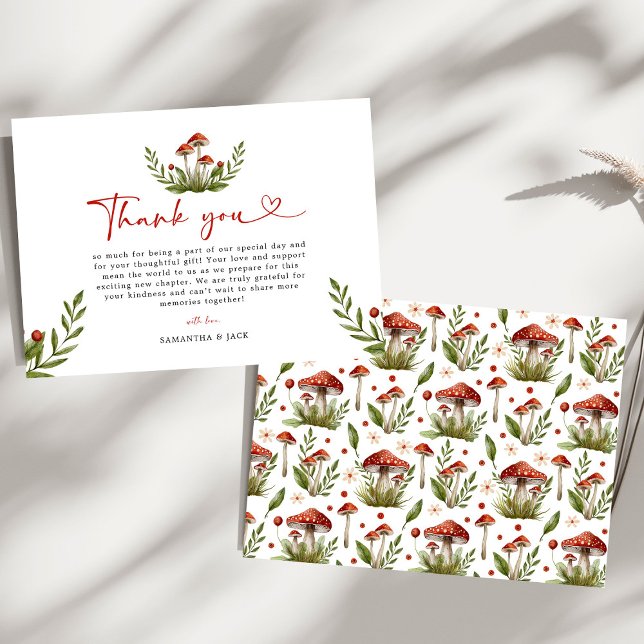 Merci de Baby shower moderne Little Mushroom (Créateur téléchargé)