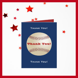 Merci de base-ball bleu, note rouge