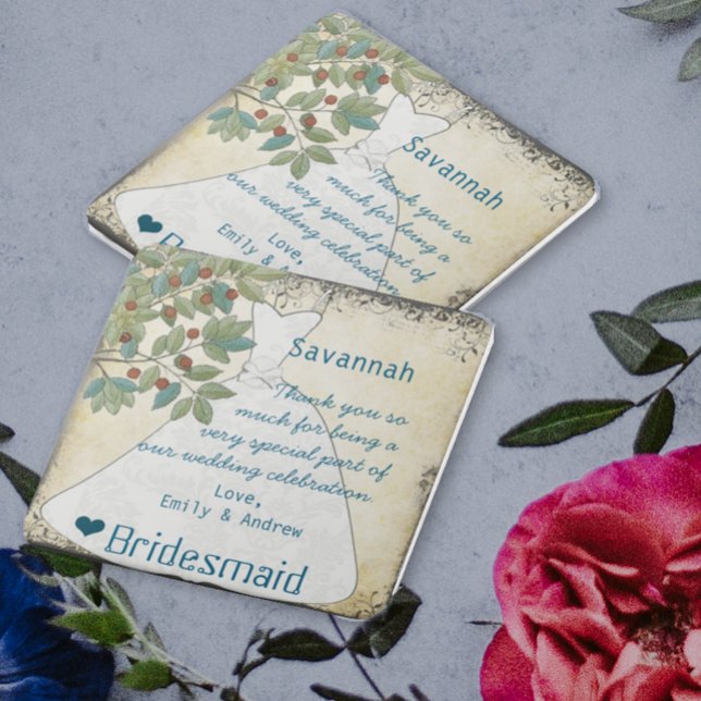 Merci de Bridesmaid Gown en carreaux avec des pers (Créateur téléchargé)