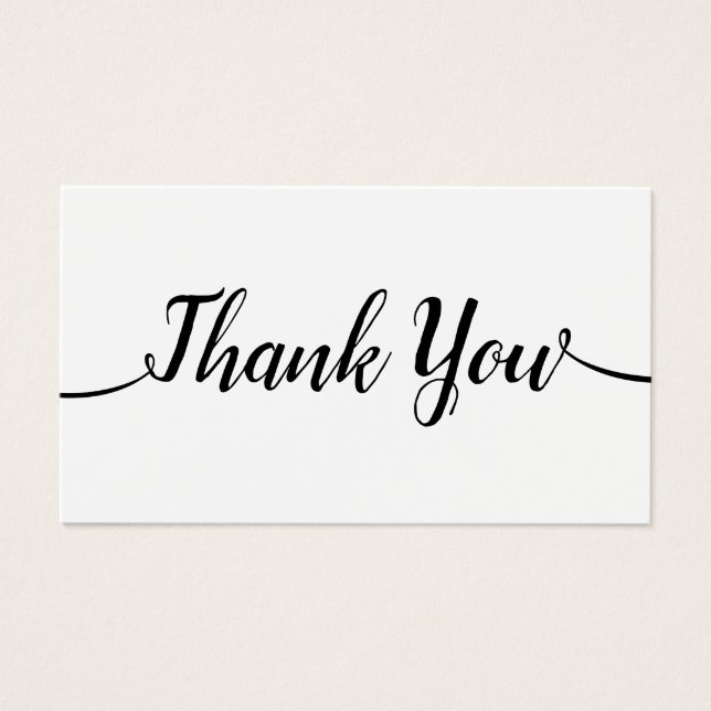 Merci de calligraphie manuscrite simple (Devant)