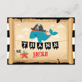 Merci de capitaine Whale Starfish Matey de pirate