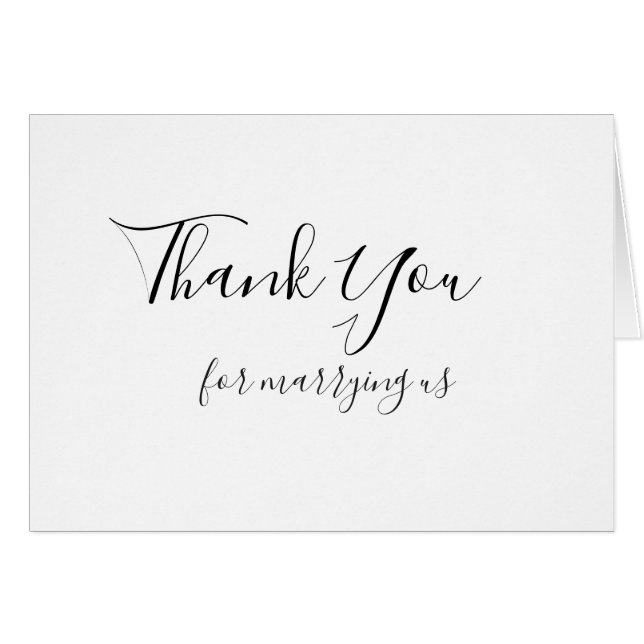Merci de carte de mariage pour nous épouser (Devant horizontal)