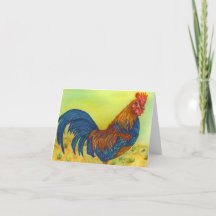 Merci de coq coloré