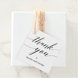 Merci DE COULEUR MODIFIABLE Étiquette Script moder