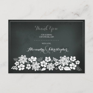 Merci de cru de fleurs blanches de tableau