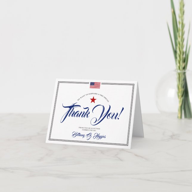 Merci de don de thème politique patriotique (Devant)
