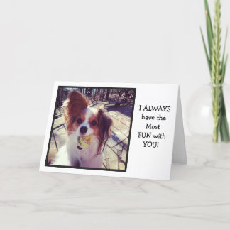 Merci de faire de ma vie une carte Papillon Ball