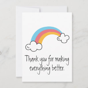 Merci de faire mieux Rainbow Card