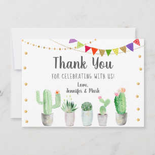 Merci de Fête de l'mariée Fiesta Cactus