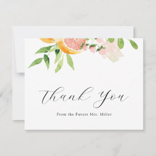 Merci de Fête des mariées d'agrumes roses