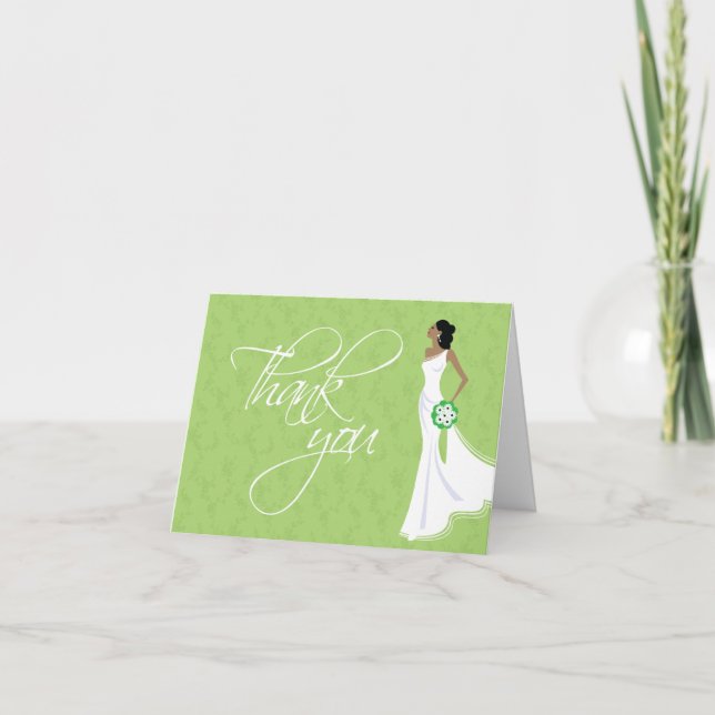 Merci de Fête des mariées Elegance moderne (Devant)