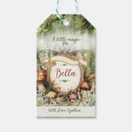 Merci de forêt enchantée et étiquettes cadeaux