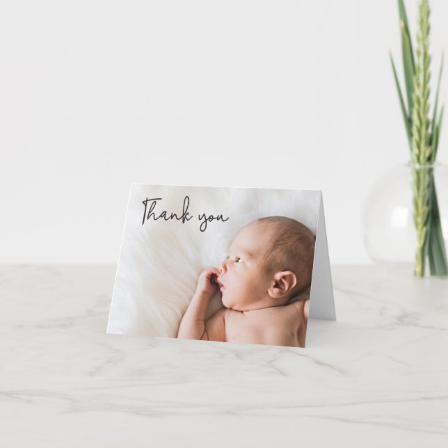 Merci de gestion de photo personnalisée baby showe (Devant)