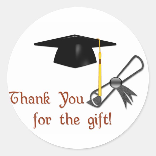 Merci de graduation pour les Stickers Cadeaux (Devant)