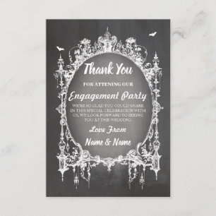 Merci de Halloween épousant la carte gothique de