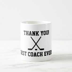 Merci de hockey entraîneur tasse à café