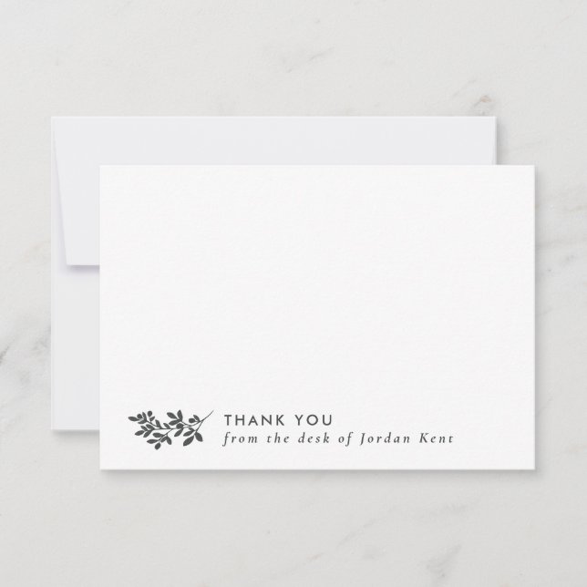 Merci de la branche de crayon gris du bureau de (Devant)