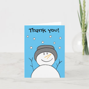 Merci de la carte de sourire Snowman