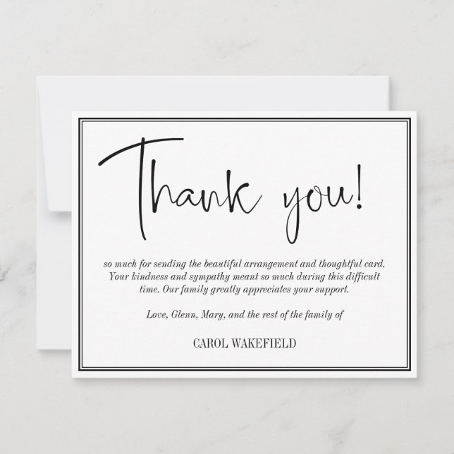 Merci de la sympathie noire blanche (Devant)