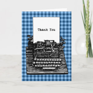 Merci de machine à écrire vintage