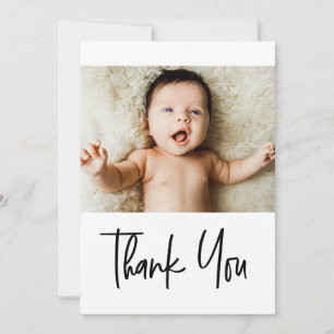 Merci de manutention photo Baby shower personnalis