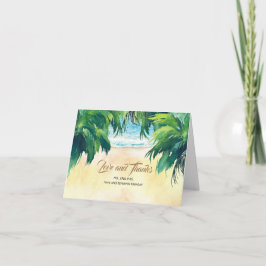 Merci de Mariage de la mer des Palms et du sable