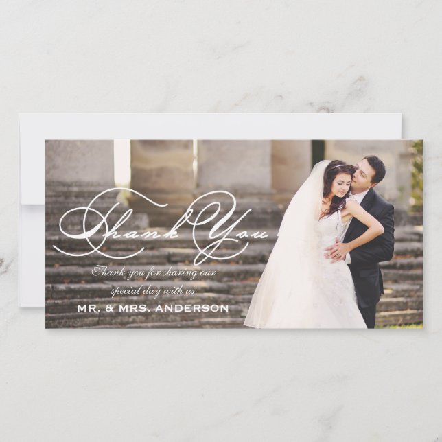 Merci de Mariage de script (Devant)