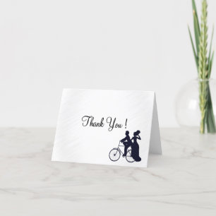 Merci de Mariage de vélo blanc à l'intérieur