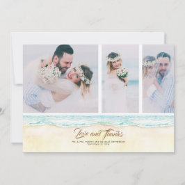 Merci de mariage sur la plage