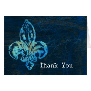Merci de médias mixtes Fleur-de-lis