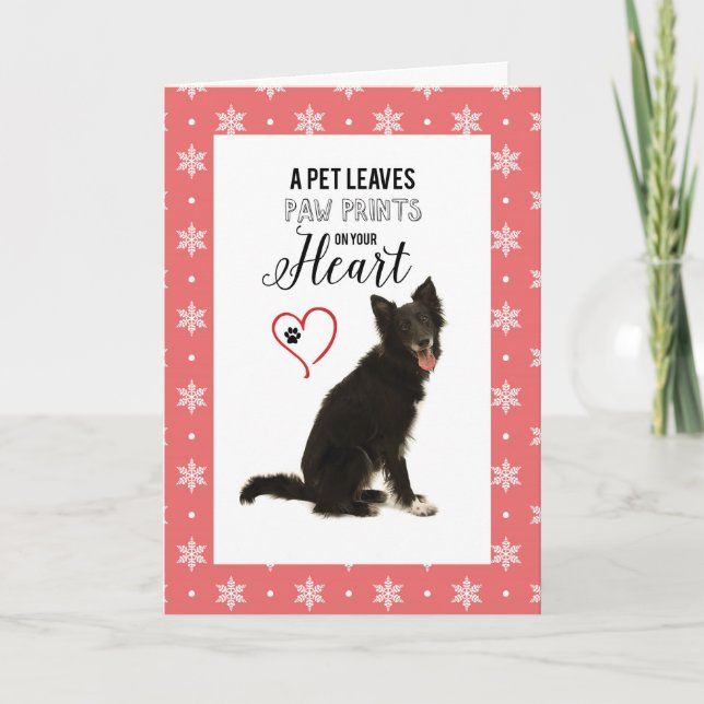 Merci de Noël de marcheur de chien (Devant)