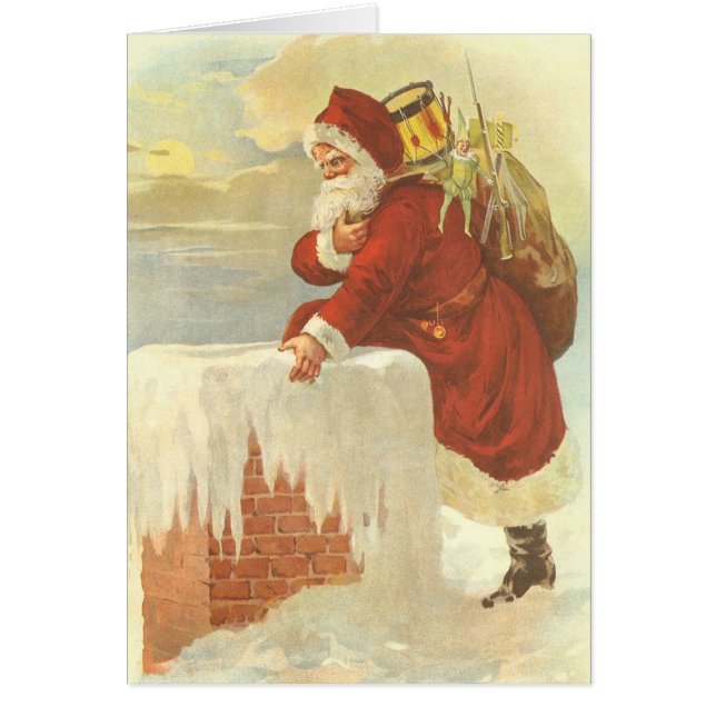 Merci de Noël vintage (Devant)