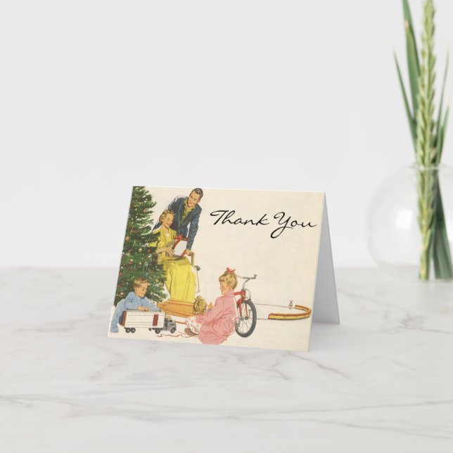 Merci de Noël vintage (Devant)