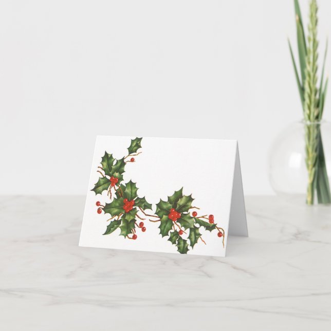 Merci de Noël vintage (Devant)