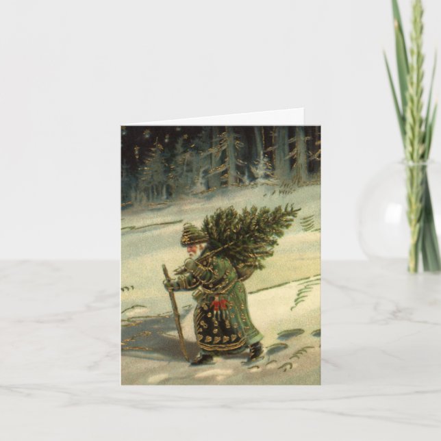 Merci de Noël vintage (Devant)