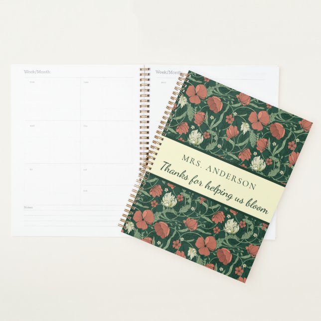 Merci De Nous Aider Bloom Planner (Devant avec enveloppe)
