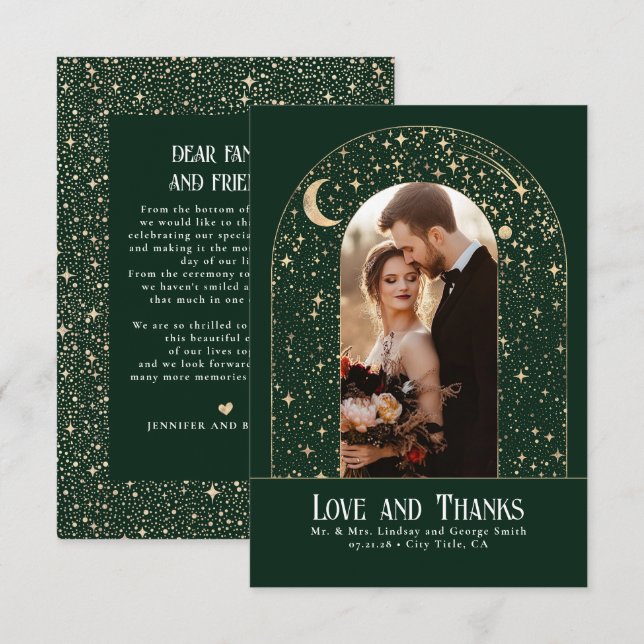 Merci de nuit étoilé céleste et mystique (Devant / Derrière)