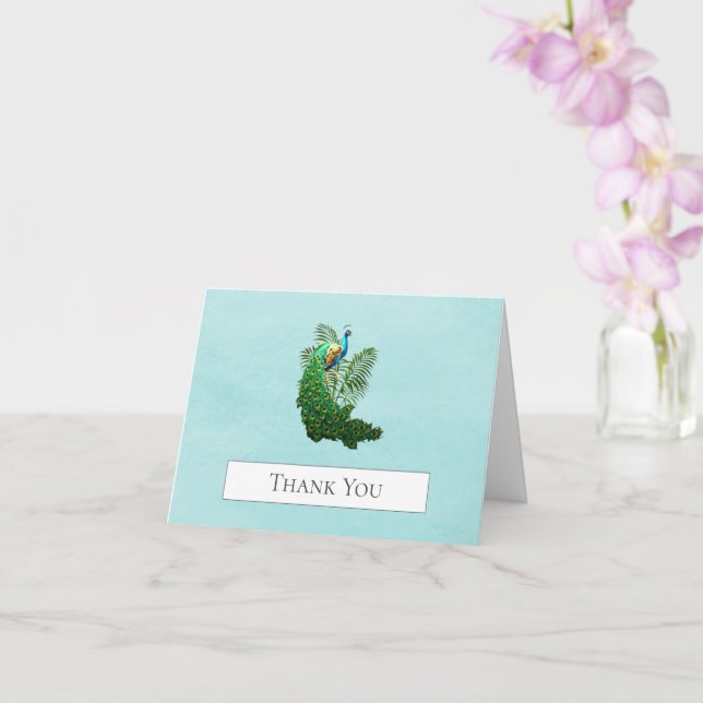 Merci de Peacock | Carte Turquoise (Orchidée)